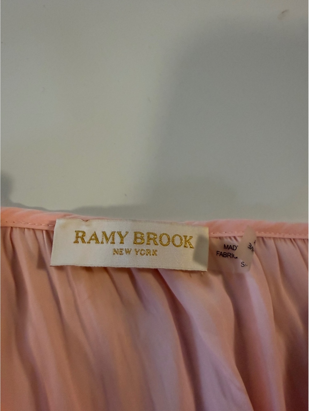 Ramy Brook Pink One Shoulder Smocked Waist Mini Dress Size Small - Picture 3 of 10